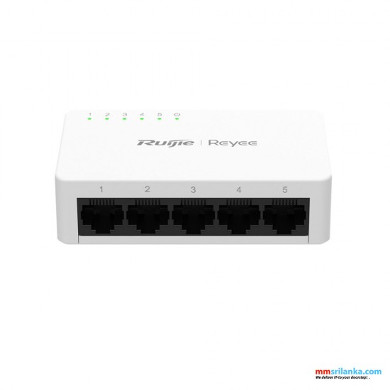 Ruijie Reyee RG-ES05G-L 5-Port 10/100/1000 Mbps Unmanaged Non-PoE Switch (3Y)